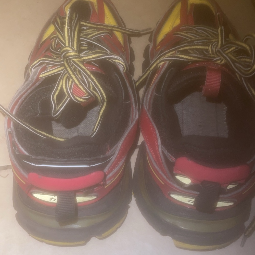 Balenciaga Red and Yellow Sneakers